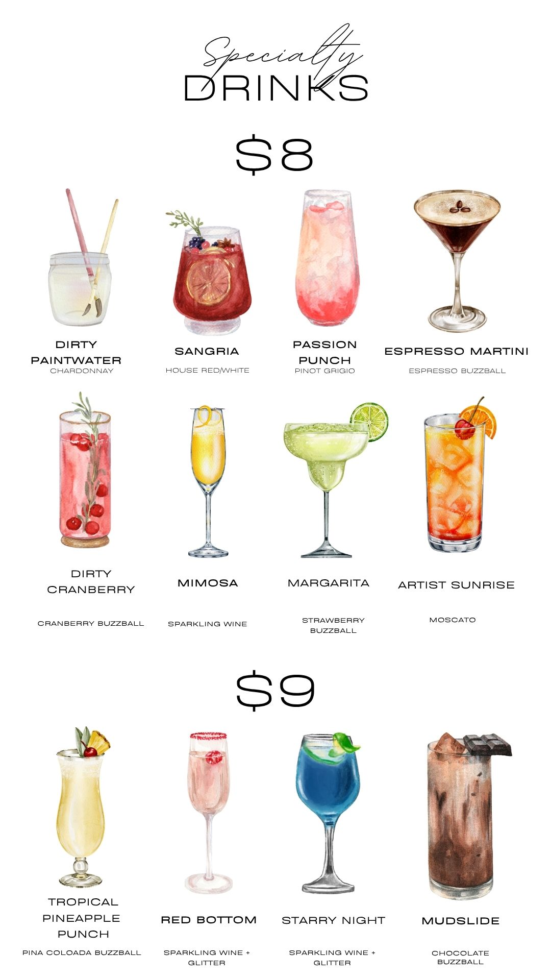Drink Menu